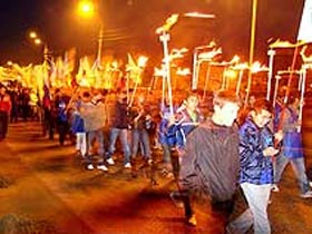 Факельное шествие в Якутии. Фото с сайта SahaNews