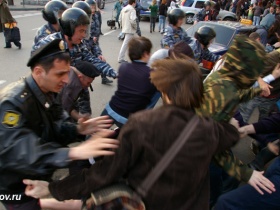 Задержание на митинге. Фото: Станислав Решетнев, Собкор®ru