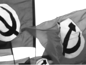 Флаги нацболов. Фото с сайта: nazbol.ru