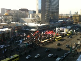 Митинг на Новом Арбате. Фото из "Твиттера" Ильи Варламова: https://twitter.com/#!/varlamov/