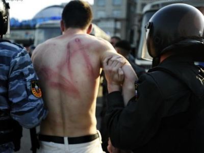 Задержание Луцкевича 6 мая 2012 года. Фото: chayka.org
