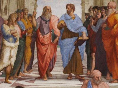 Рафаэль, "Афинская школа" (фрагмент). Публикуется в блоге автора Рафаэль, "Афинская школа" (фрагмент). Публикуется в блоге автора