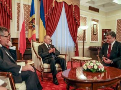 Встреча президентов Украины, Польши и Молдовы. Фото: микроблог Порошенко.