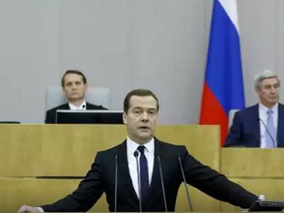 Д.Медведев в Госдуме, 21.4.15. Фото: government.ru/