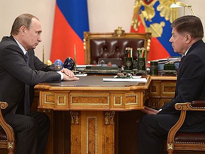 Владимир Путин и Вячеслав Лебедев Фото: kremlin.ru