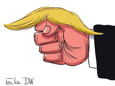 Трампизм: "Ну, кто там следующий?" Карикатура: С. Елкин, dw.com, facebook.com/sergey.elkin1