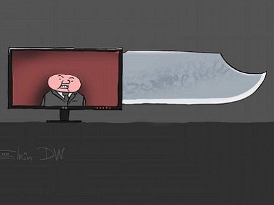 Телевизор разжигает вражду. Рис. С.Елкина, источники - dw.com, www.facebook.com/sergey.elkin1 Телевизор разжигает вражду. Рис. С.Елкина, источники - dw.com, www.facebook.com/sergey.elkin1