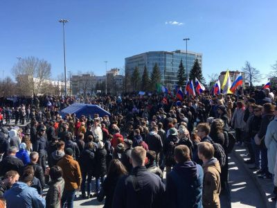 Екатеринбург, акция "Он нам не царь!", 5.5.18. Фото: t.me/worldprotest Екатеринбург, акция "Он нам не царь!", 5.5.18. Фото: t.me/worldprotest