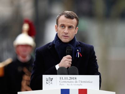 Речь Э.Макрона в день 100-летия окончания Первой Мировой войны. Фото: www.rtl.fr Речь Э.Макрона в день 100-летия окончания Первой Мировой войны. Фото: www.rtl.fr