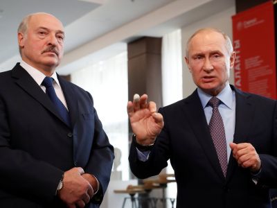 На пресс-конференции Путин говорил о слаживании армий, а Лукашенко благодарил за все