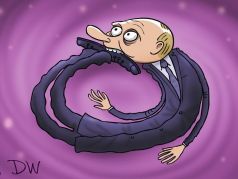 Путин-уроборос. Карикатура С.Елкина: dw.com