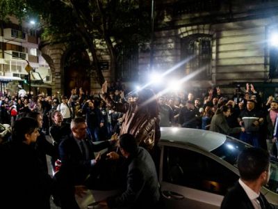 Встреча Кристины Киршнер со сторонниками, где ее пытались убить, 2.09.22. Фото: Tomas Cuesta/Getty Images