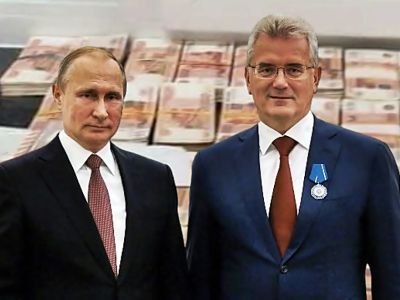 Награжение Белозерцева Путиным. Коллаж Александра Воронина, Каспаров.Ru Награжение Белозерцева Путиным. Коллаж Александра Воронина, Каспаров.Ru