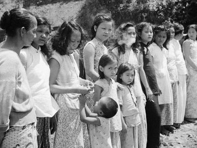 Освобожденные в 1945-м жительницы Малайзии, угнанные японцами на Андаманские о-ва в качестве "женщин для утех". Фото: en.wikipedia.org