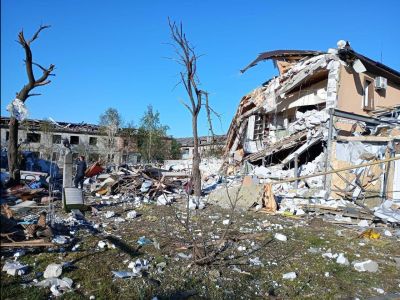 Разрушенный дом в Днепропетровской области Фото: Cергей Лысак