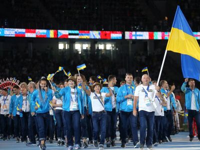 Украинские спортсмены. Фото: Сергей Бобылев/?ТАСС