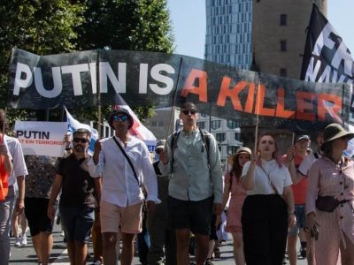 Акция "Путин – убийца". Фото: Егора Астахова