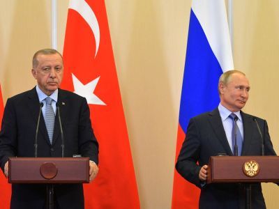 Пресс-конференция Путина и Эрдогана. Фото: derzhava.mirtesen.ru