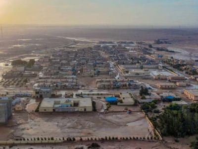 Наводнение в ливийском городе Шаххат, 11 сентября 2023 года. Фото: Al-Hadath / REUTERS