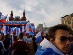 Акция на Красной площади в честь годовщины аннексии "новых регионов", 30.09.23. Фото: t.me/MirovichMedia
